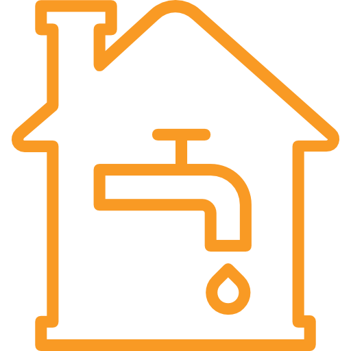 Icon of a house and tap linking to the utility bills section.