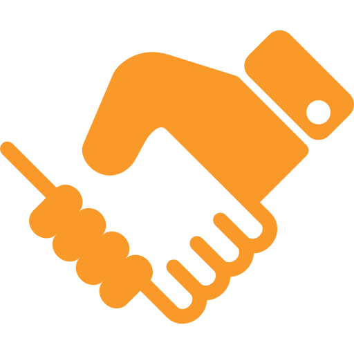 Icon of people shaking hands and linking to the Jobs and Employment section