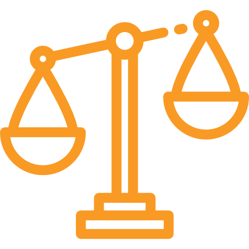 Icon of the scales of justice linking to the law and courts section.