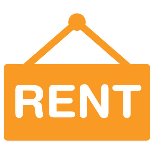 Icon of a rent sign linking to the private accommodation section.